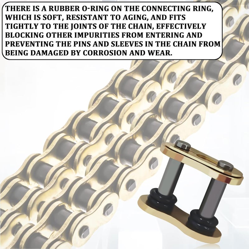 SamWinGear 4PCS 520 Chain Master Link for 520HV Master Link Bicycle Chain O-Ring Masterlink Replacement for Motorcycle Dirt Bike Pitpro ATV Quad Scooter Triumph Yamaha Drive Roller Connecting Links - Image 4
